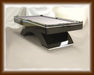 waterfall pool table piano black lacquer