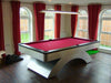 waterfall pool table aluminum black matte rails