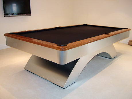 waterfall pool table brandywine maple rails