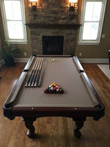 olhausen americana pool table traditional mahogany matte finish end