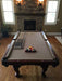 olhausen americana pool table traditional mahogany matte finish end