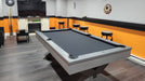 olhausen durango pool table matte fossil grey finish 3