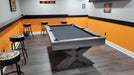 olhausen durango pool table matte fossil grey finish