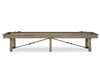plank and hide isaac shuffleboard table side view stock