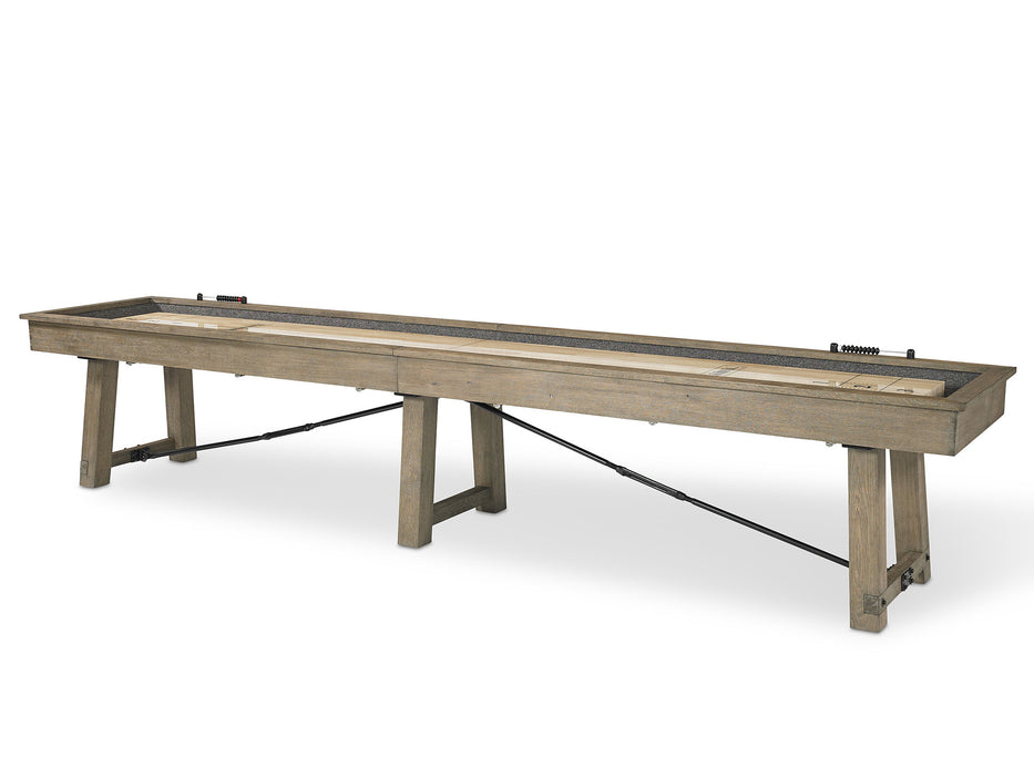 plank and hide Isaac shuffleboard table stock