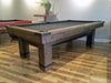 plank and hide morse pool table barnwood showroom