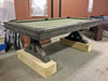 plank and hide otis pool table smokehouse finish