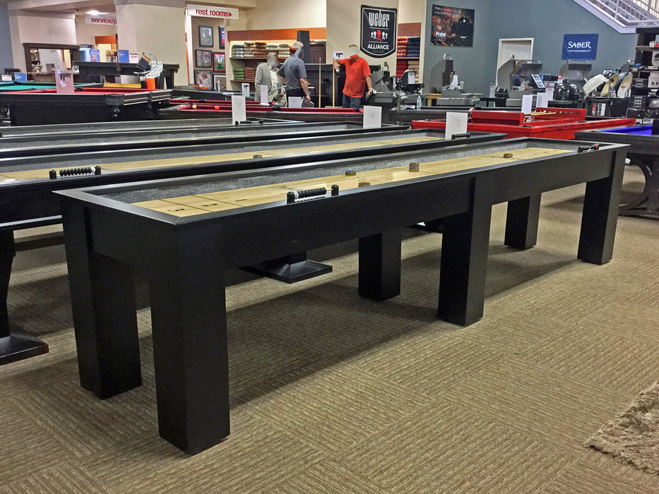 plank and hide parsons shuffleboard table black