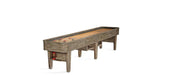 brunswick andover II shuffleboard table rustic dark brown