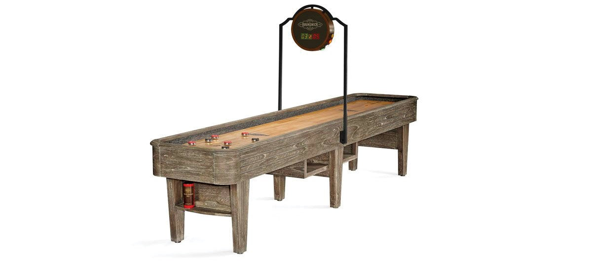 brunswick andover II shuffleboard table with scorer