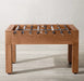 brunswick parsons outdoor teak wood foosball table side