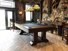 Olhausen railyard pool table log cabin 3