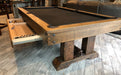 Olhausen railyard pool table log cabin 4