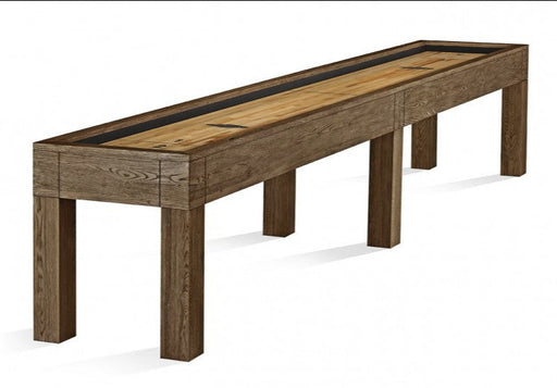 brunswick sanibel shuffleboard table rustic dark brown stock