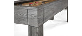 brunswick sanibel shuffleboard table rustic grey corner