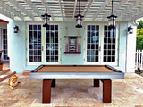 South Beach outdoor pool table silver 