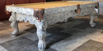 st. leone pool table white wash