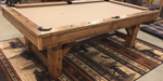 timber ridge pool table on rug