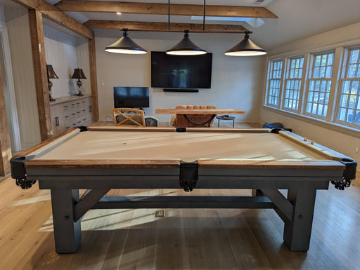 olhausen timber ridge pool table matte fossil grey