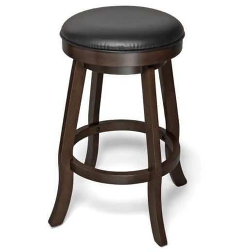 brunswick traditional backless pub stool espresso