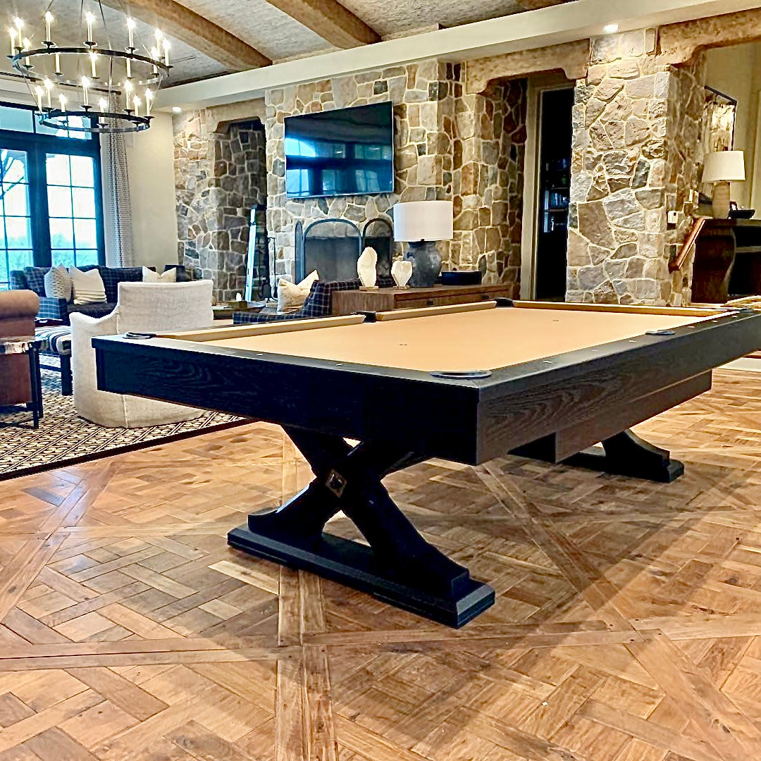olhausen tustin pool table onyx oak with drawer room