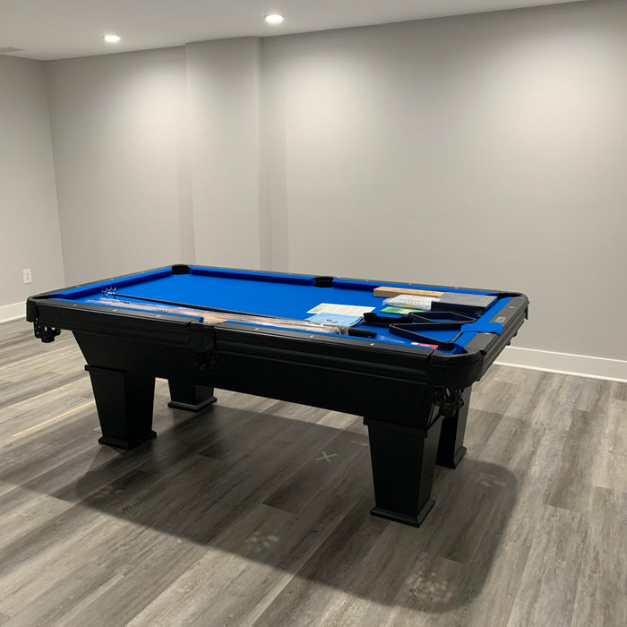 plank and hide parsons pool table euro blue cloth 2