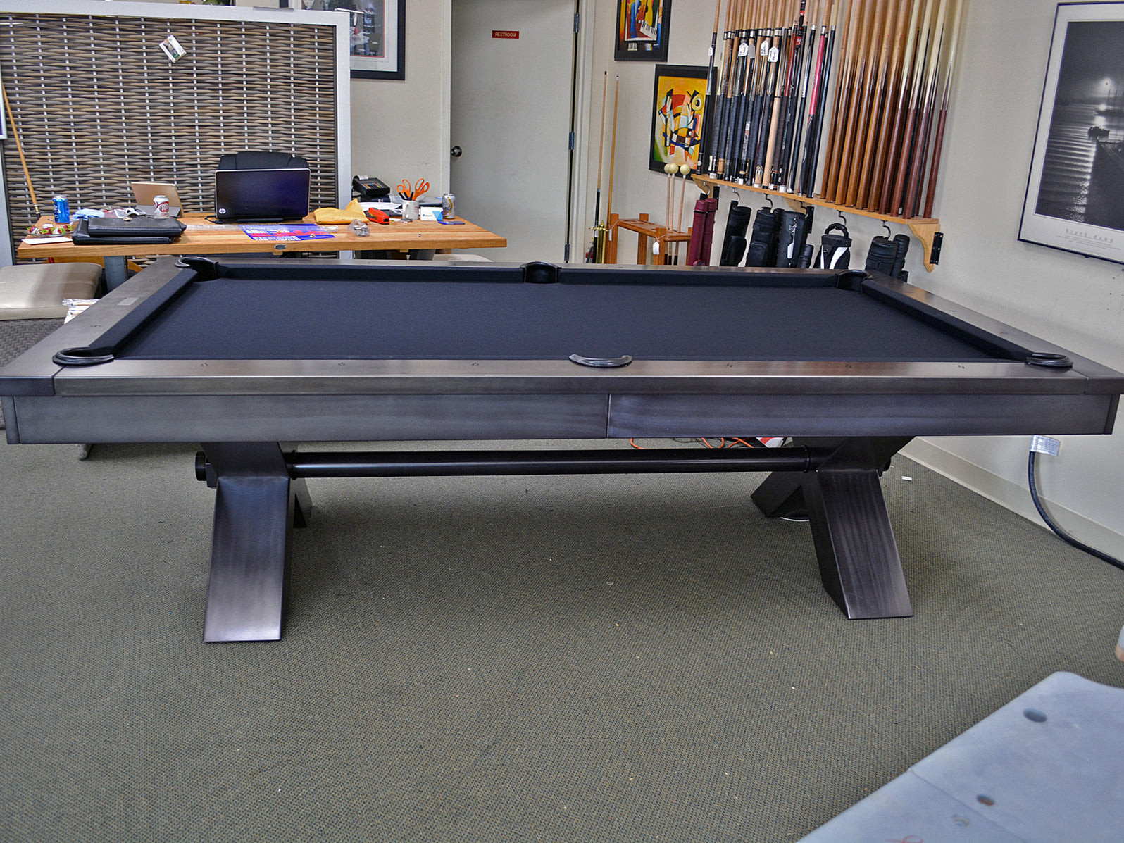 Plank and Hide Vox Pool Table — Robbies Billiards & Game Room Design