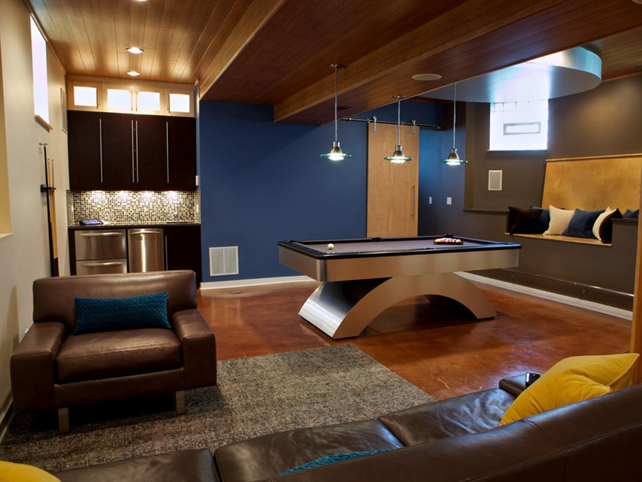 waterfall pool table room condo room 2