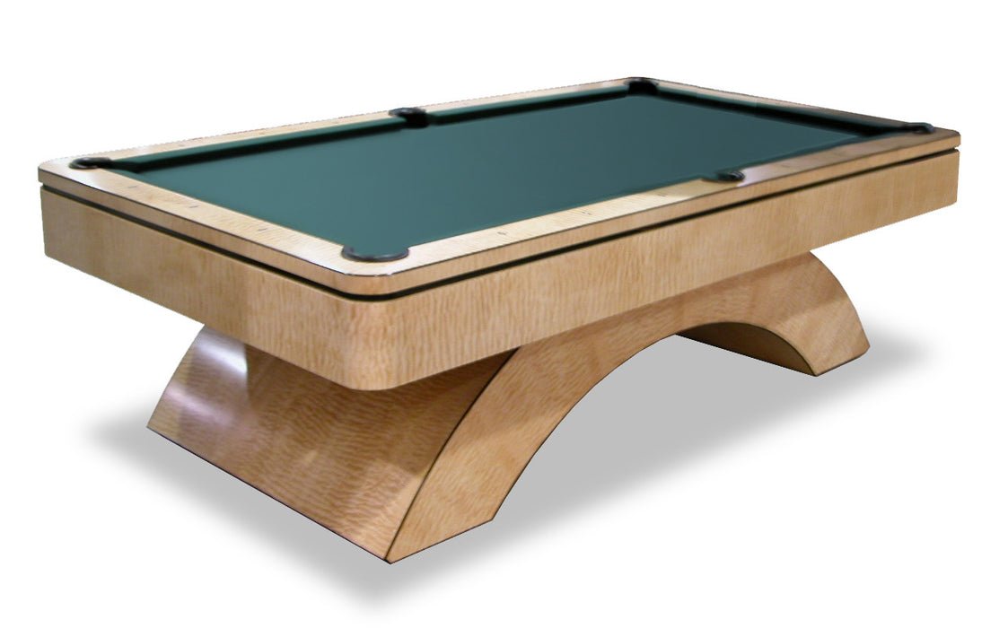 olhausen waterfall pool table quilted maple 