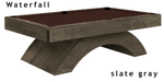 olhausen waterfall pool table slate grey