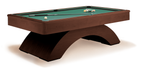 olhausen waterfall pool table traditional mahogany