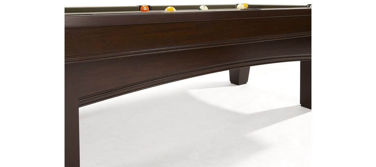 Brunswick Winfield pool table espresso detail